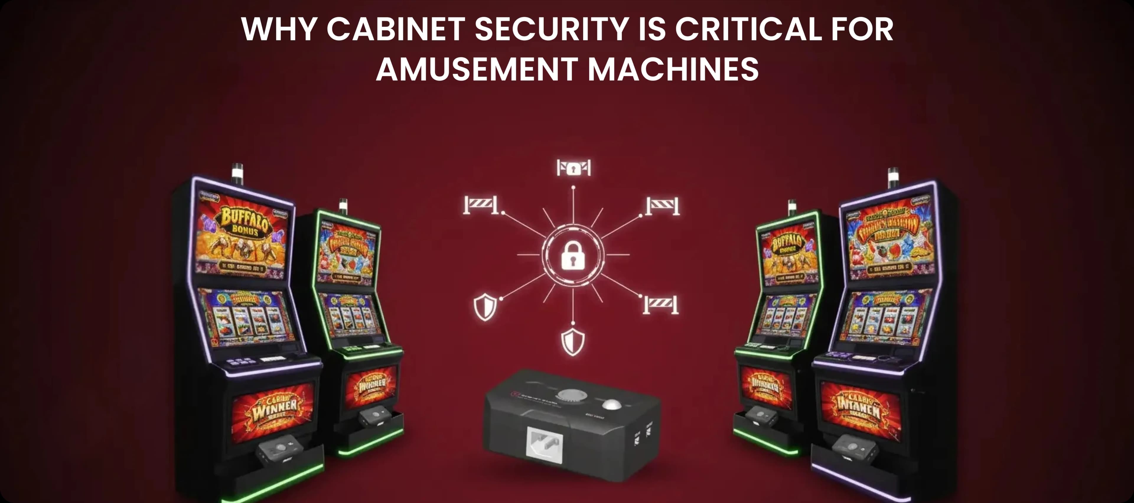 Cabinet alarm system protecting multiple amusement and skill gaming machines