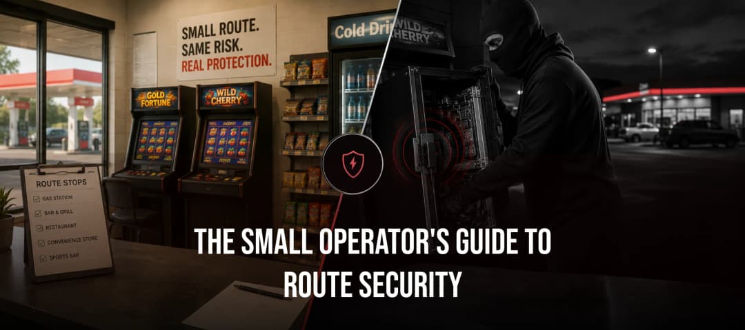Small operator's guide to route security banner with gas station gaming cabinets
