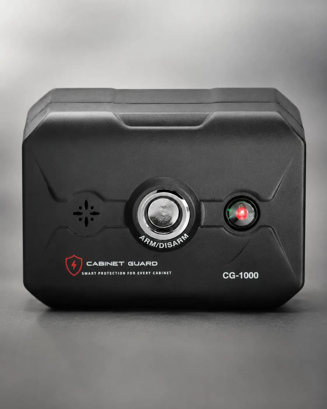 CG 1000 product front view showing cabinet guard device